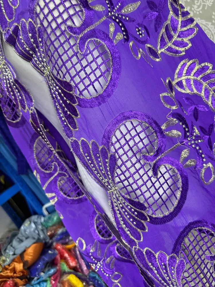 2026 Neuer Afrikanischer Islamischer Damen-Schal Modischer Pashmina-Turban Gebetstuch 100% Baumwolle Bestickter Schal Muslimischer Party-Hijab für Damen – Detail 4