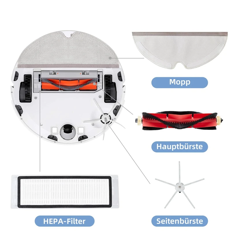 Roborock-掃除機の交換用アクセサリ,ローラーブラシ,s5,s6,s5max,1セット