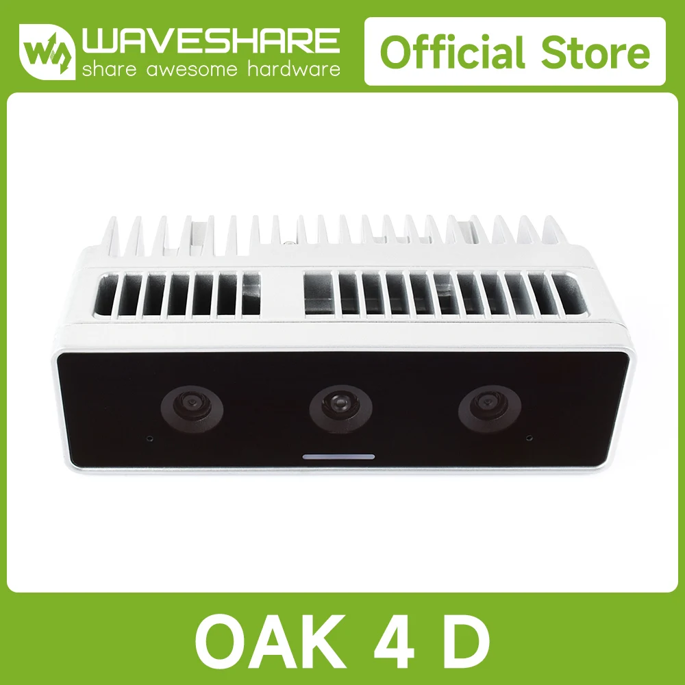 OAK 4 D 48MP 3D Stereo Depth Vision And Edge AI Inference Camera, Provides 48 TOPS (INT8) And 12 TOPS (FP16) Of Edge AI Computin