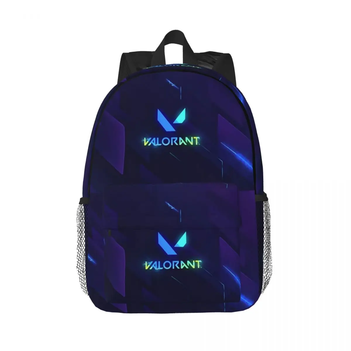 V-Valorant Riot Games Shooting Backpack Daypack Large Capacity Boys Girls BookBag Shoulder Bags for Men Women School Bag