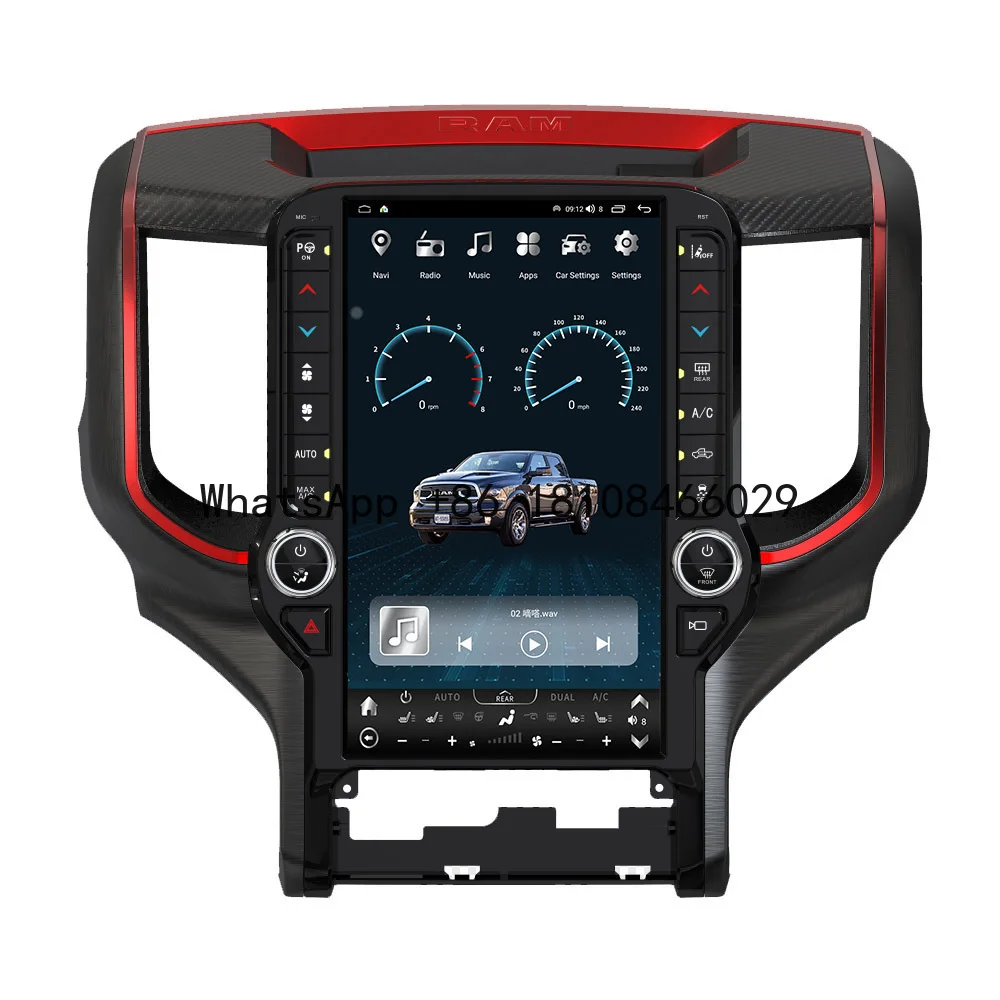 

13.6 Inch Car Dvd Player Android Radio Touch Screen Gps Navigation Carplay for Dodge Ram 2018-2023
