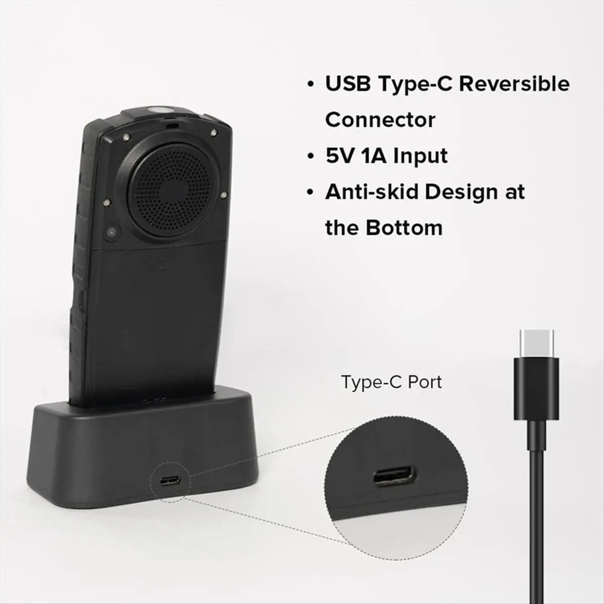 

For M7 / M6 Type-C Desktop Charging Dock Desk Phone Holder Sports Camera Accessories [To&On-e]