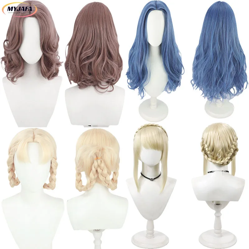 Game Melina Ranni Rya Needle Knight Leda Cosplay Wig Long Women Wig Heat Resistant Synthetic Hair Halloween Anime Wigs + Wig Cap