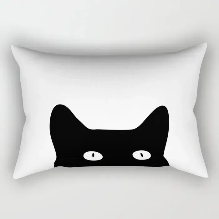 Black cat avatar  pillow cases home decor Plush pillowcase，cushion covers 40x40,45x45,50x50,60x60 30x50 ，living room decoration