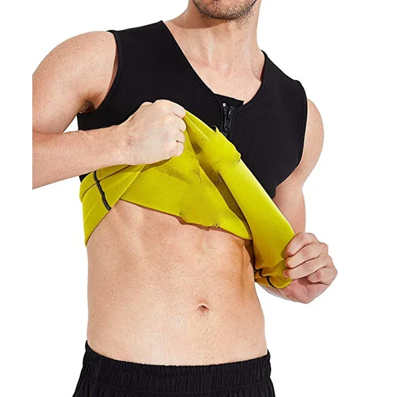 Shaper do corpo dos homens Cintura Trainer, Terno De Sauna, Suor Colete, Roupa Interior Emagrecimento, Camisa Para Perda De Peso, Queimador De Gordura, Tops De Tanque De Treino, Shapewear