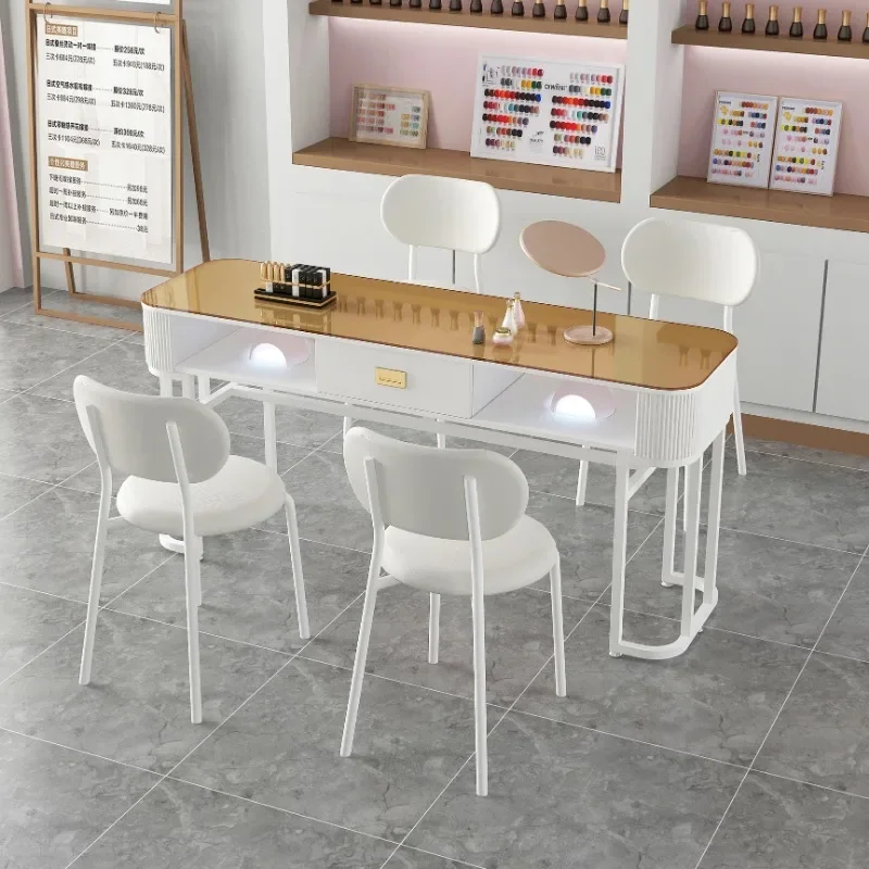 المحمولة طاولة الأظافر الأظافر مانيكير الوردي مكتب صالون تجميل الأثاث طاولات القهوة المهنية كرسي الأظافر ميسا دي مانيكيرستا