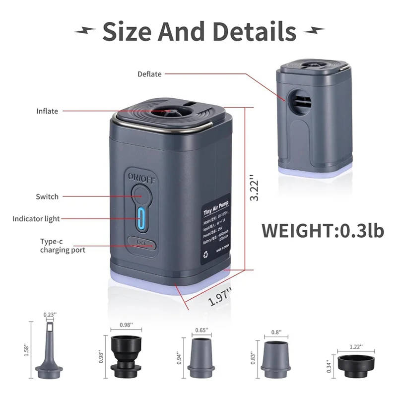 

TURE беспроводной насос для накачивания портативный открытый электрический воздушный насос воздушный компрессор для кровати на воздушной подушке плавание упражнения для йоги