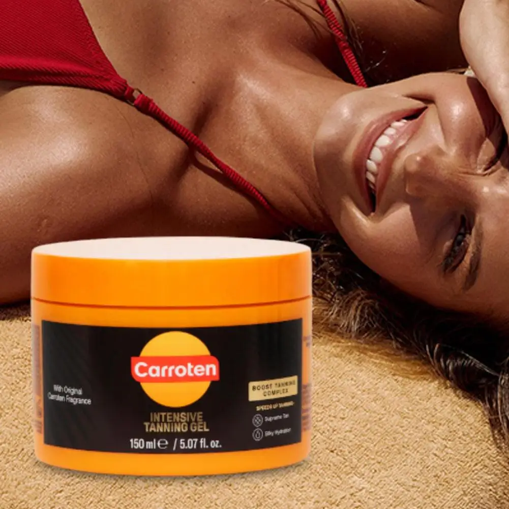 كريم الجسم من جل تسمير البشرة المكثف 150 مل من كاروتين، برونز طبيعي، بني لامع، حماية من إشعاع البشرة، ترطيب أشعة الشمس #2