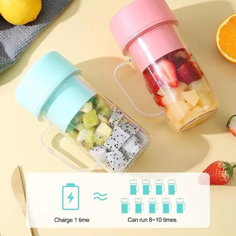 D0AB Juicer Fruit Mixer Oplaadbare Kleine saps met handvat waterdicht