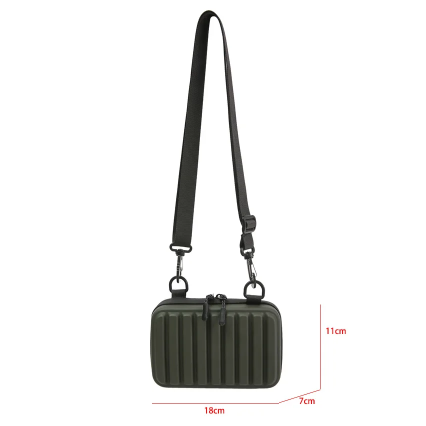 للجنسين الترفيه حقيبة كتف الجيش الأخضر بولي كلوريد الفينيل شفافة حقيبة كروسبودي للنساء 2025 صندوق صغير حقيبة يد محفظة حقيبة رافعة عادية