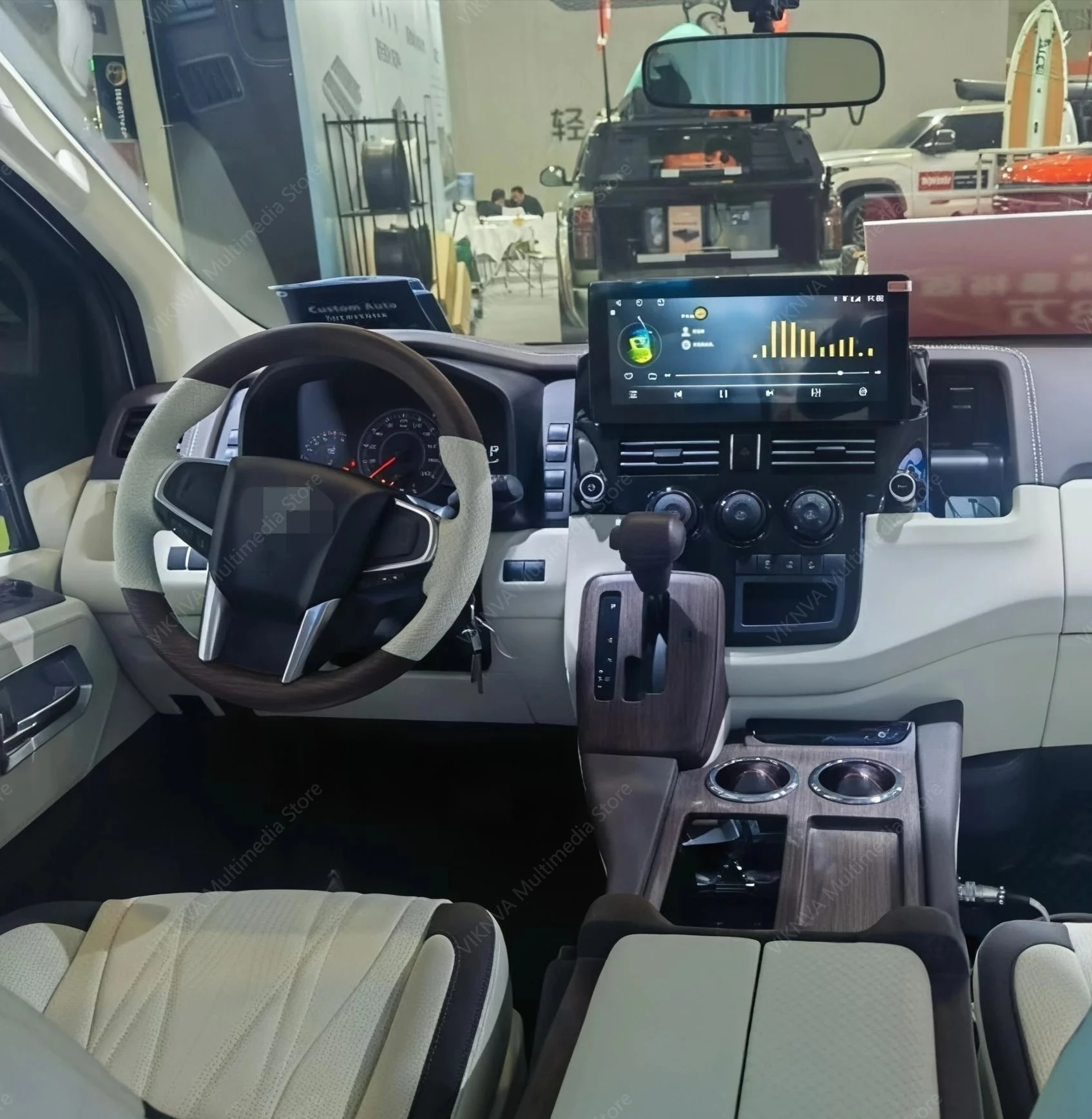 12.3 Inch Screen Car Radio For Toyota Hiace 2019 Android Auto GPS Navigation Multimedia Video Player Stereo Receiver Head Unit