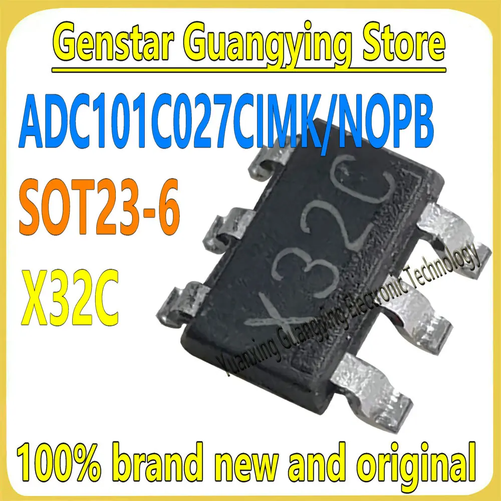 

(10 шт.) ADC101C027CIMK/NOPB ADC101C027CIMK Маркировка: X32C SOT23-6 Аналого-цифровой преобразователь - Чип АЦП IC 100% новый