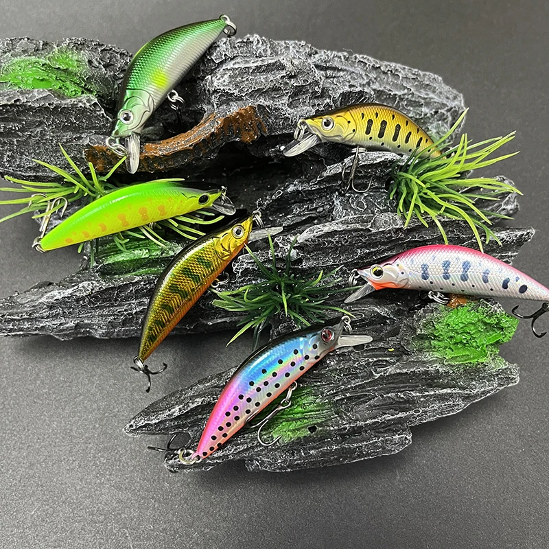 Hot Selling Trout Fishing Lures 50mm 4.5g Sinking Minnow Lure 50S Artificial  Hard Bait Freshwater Fishing Twitch Bait Equipment - AliExpress 18
