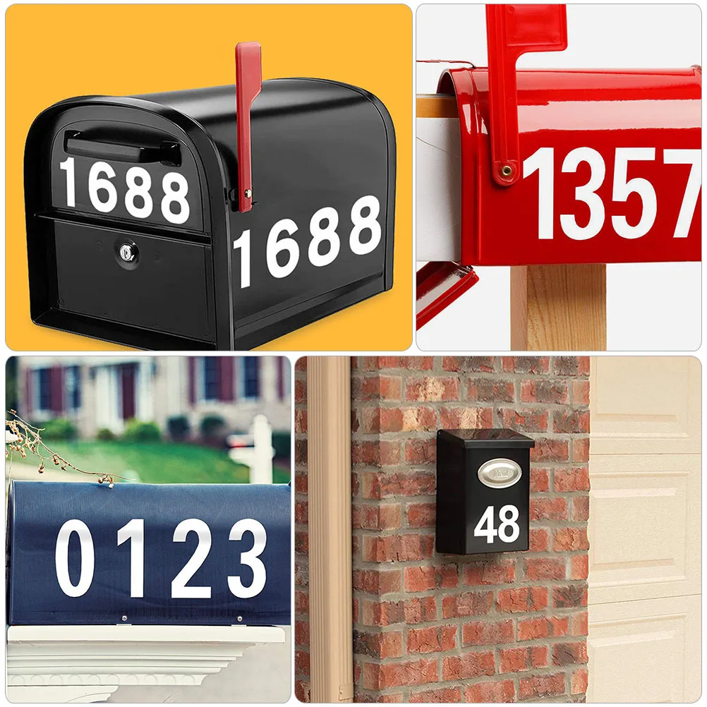 Autocollants réfléchissants auto-adhésifs, 2 pièces, pour boîte aux lettres, panneau scolaire, guitares, faciles à appliquer, sans résidus