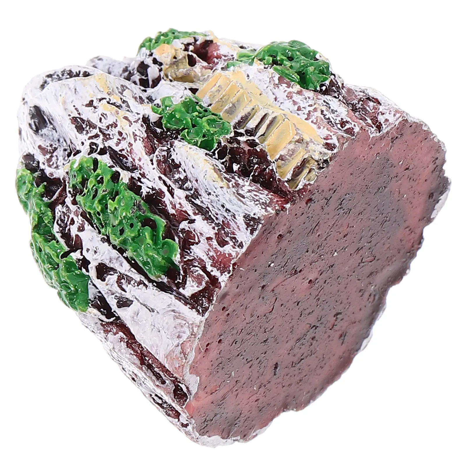 Miniature Resin Rockery Mini Zen Garden Rockery Aquarium Decoration Bonsai Plant Pot Mini Garden Ornament Resin Mountain Statue