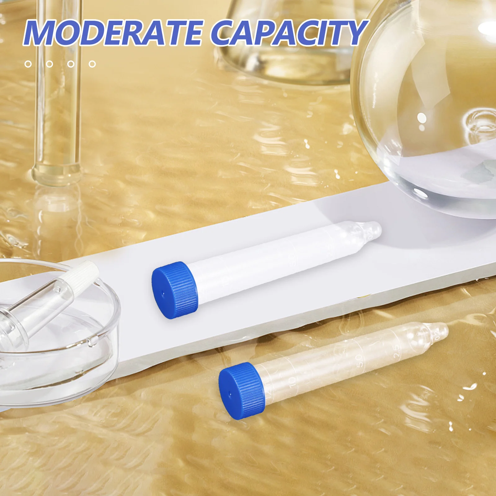 

200pcs Sediment Test Plastic With Screw Cap For Laboratory Sample Collection Disposable Clear Tubes Clinical Testing Urine