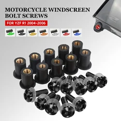 Windscreen Bolts Kits M5*10 PCS Kit Wind Screws Set Fit For Yamaha YZF-R1 YZF R1 2004 2005 2006 Accesorios Para Motocicletas