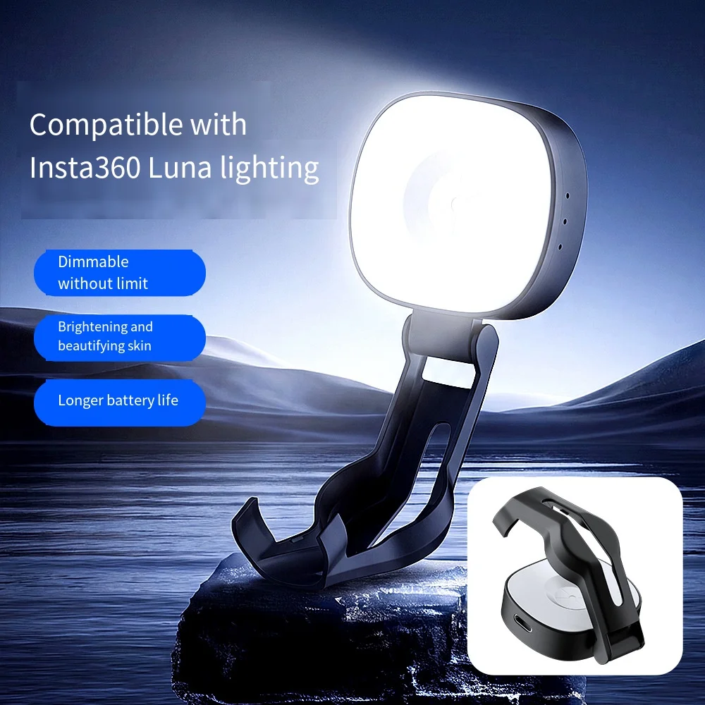 Portable Beauty Fill Light for Insta360 Luna Ultra Gimbal Camera Live Streaming Photography Accessories