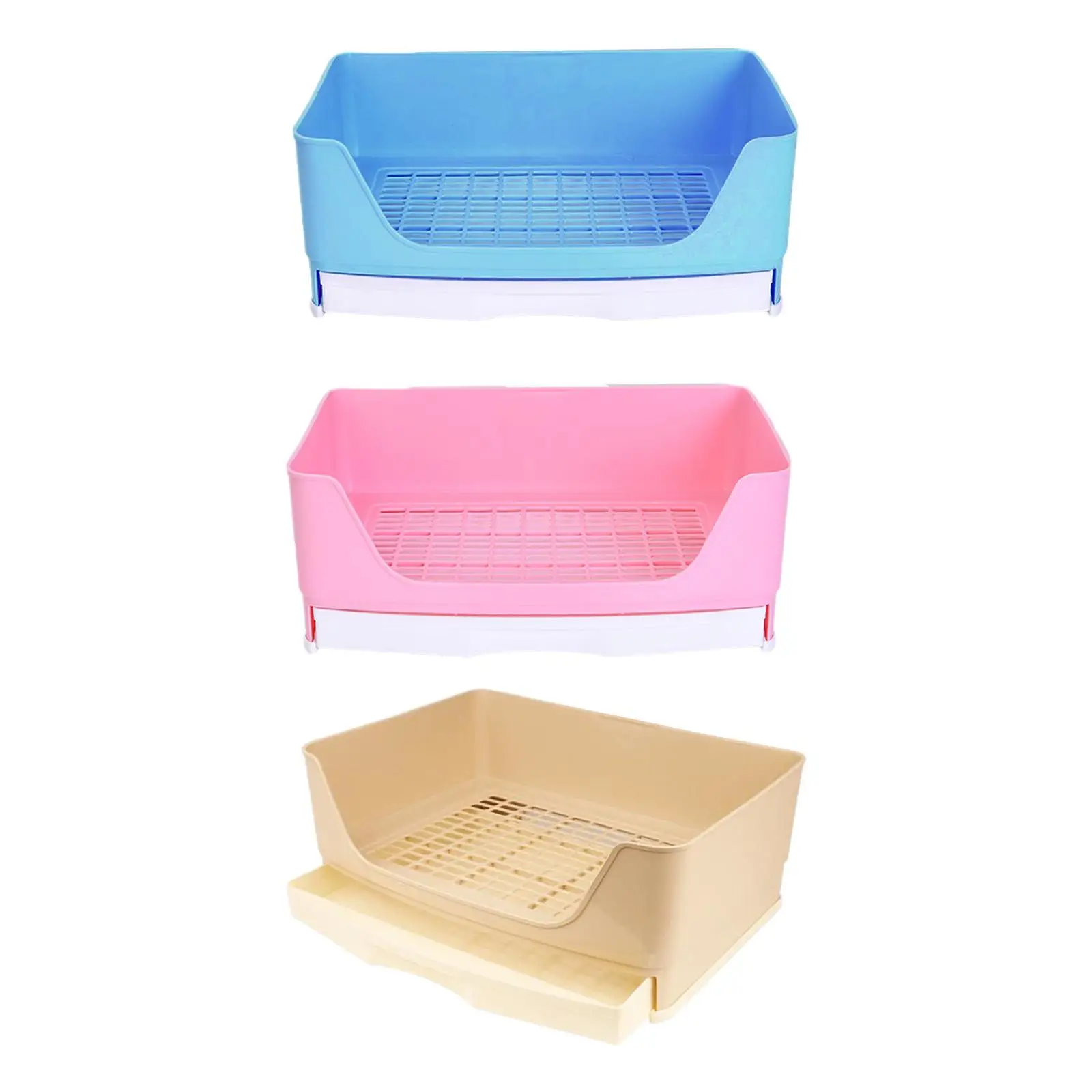 

Rabbit Litter Box Portable Non Slip Bottom Pan Bunny Potty Trainer Corner for Chinchillas Ferrets Small Animals Pet Accessories