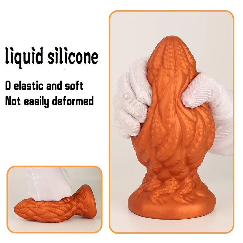 New Silicone Tentacle Anal Plug Soft Huge Buttplug Suction Cup Anal Toy Dildo Xxl Masturbator Anal Dilator Sex Toy For Men Women