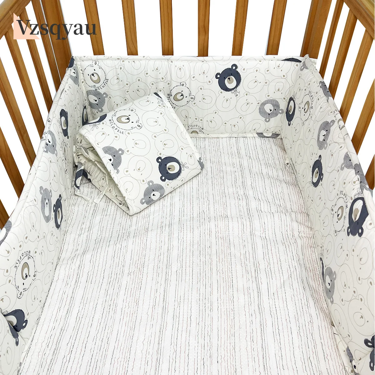 

Детская кроватка для новорожденных, защита для детской кроватки, бампер для предотвращения столкновений, детское постельное белье в скандинавском стиле, 4 шт., мягкие бамперы для детского постельного белья с героями мультфильмов