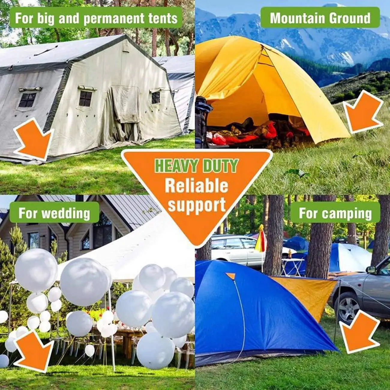 6 Stuks Tuin Grond Wapening Stakes Tent Nagels Gegalvaniseerd Staal U Haringen Tuinieren Ankers, Zware Landschap Pins 12 Inch Rijk