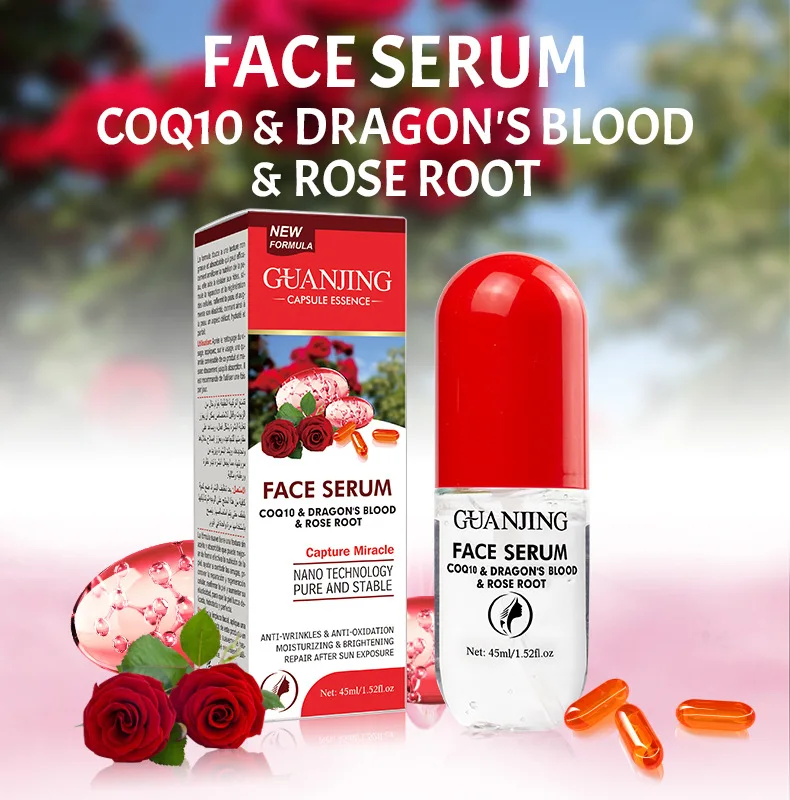 

45ml Dragon's Blood Essence Capsules Hydrate The Face Rejuvenate The Skin Brighten skin colour Moisturizing Stock Lotion