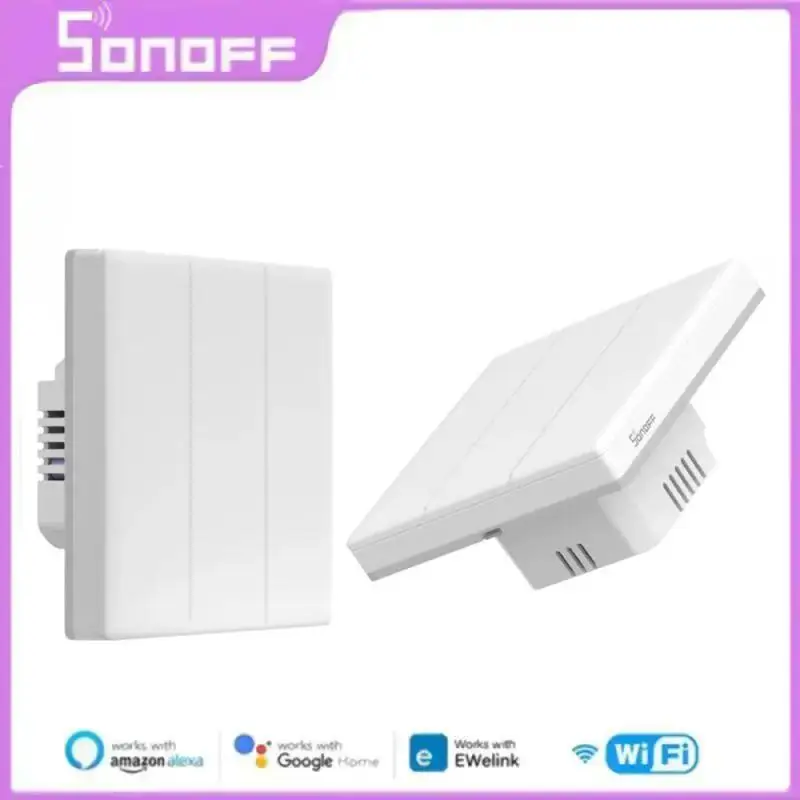 

SONOFF T5 TX Ultimate Smart Wall Switch Полносенсорный доступ Светодиодный светильник Edge Многосенсорный пульт дистанционного управления EWeLink через Alexa Google