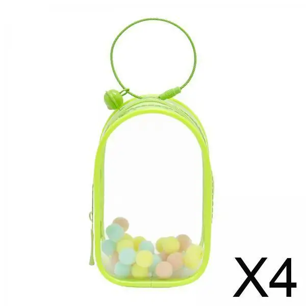 

Mini Figure Organizer Case Handbag Ornament Clear PVC Pouch Display Bag for Collectible Dolls