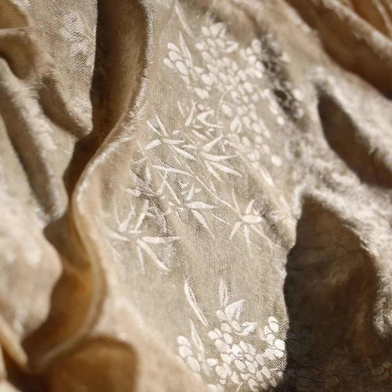 جديد النمط الصيني النبات تنقش الجاكار النسيج لملابس خارجية تنورة الملابس مصمم الأقمشة لكل متر Diy بها بنفسك الخياطة القماش