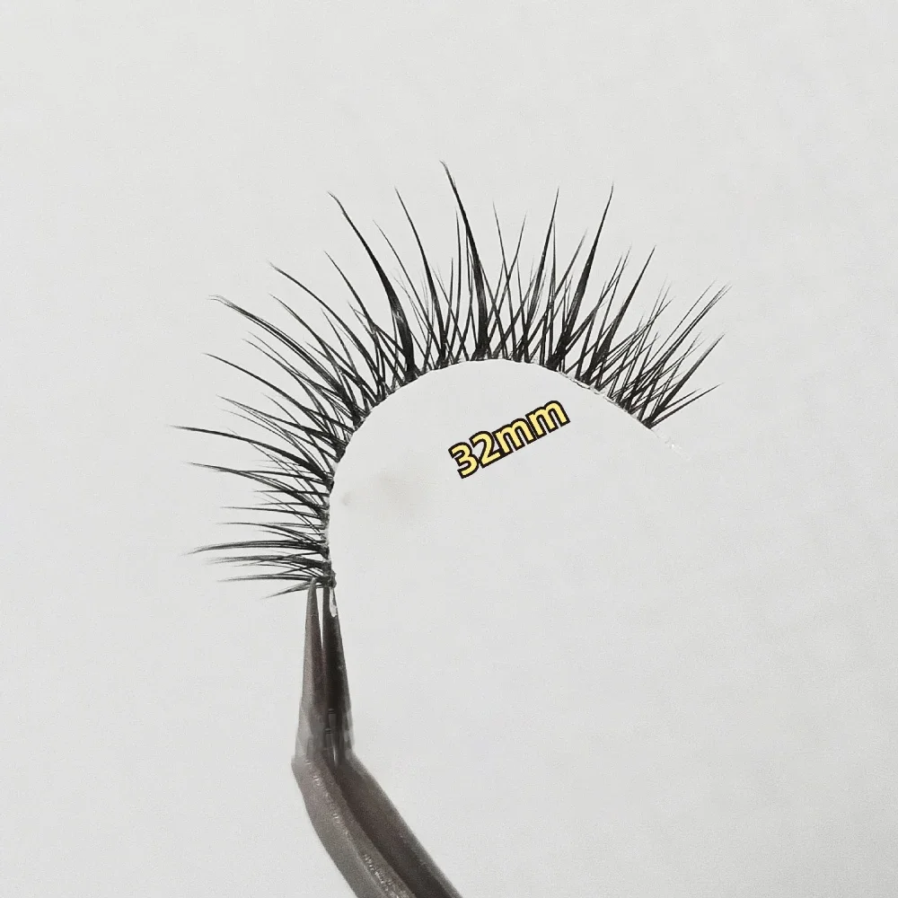 5 أزواج من الرموش الصناعية الطبيعية السميكة الكثيفة جلدة كاريكاتير الشيطان الصغير تايلاند نمط رقيقة جدا رموش زائفة موضة ماكياج العين