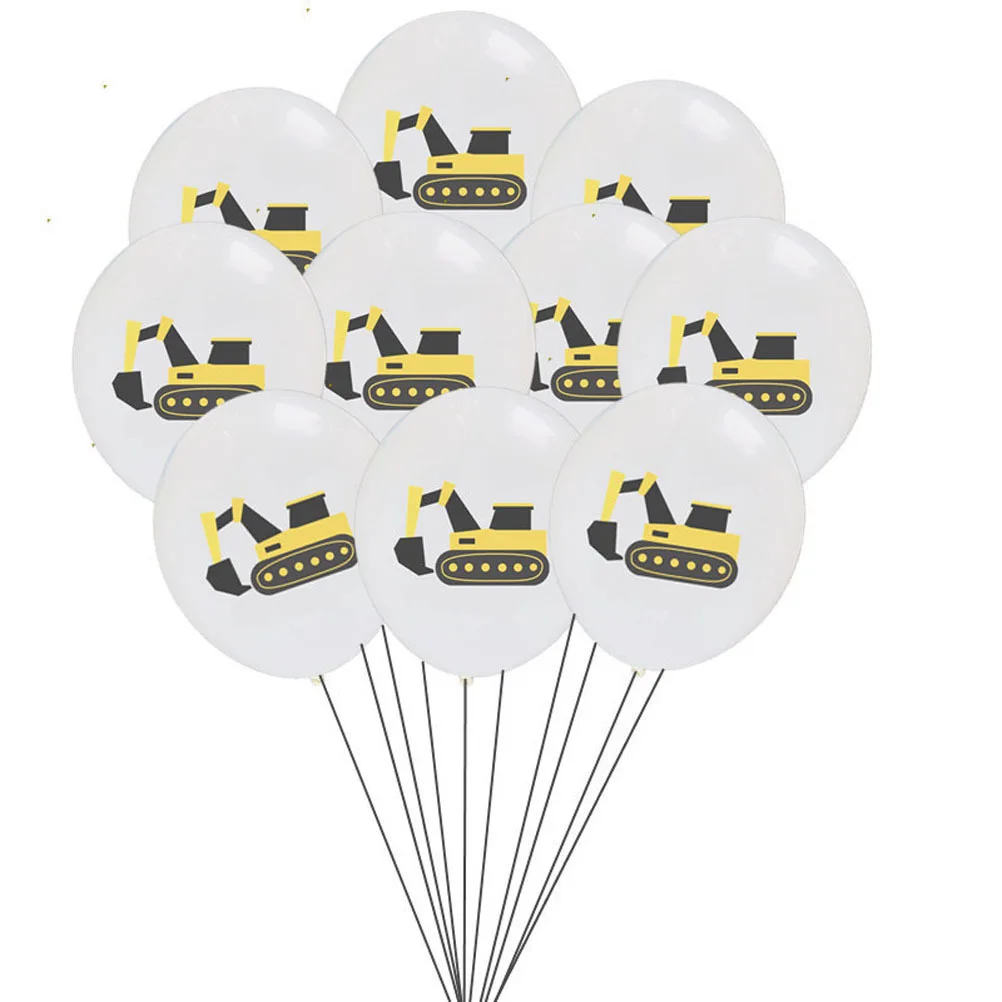 

23 pcs Excavator Balloon Set Birthday Party Favors Dots Balloons Kit Baby Shower Decor Balloons Supply For Kids Indoor Outdoor