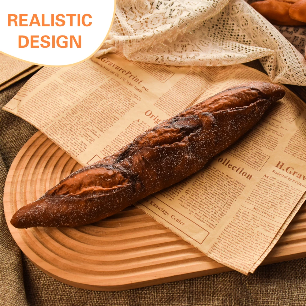 

Artificial Fake Bread Ornaments French Baguette Cake Bakery Craft Kids Easter Decor Toy Donuts Simulation Bread Kitchen Models