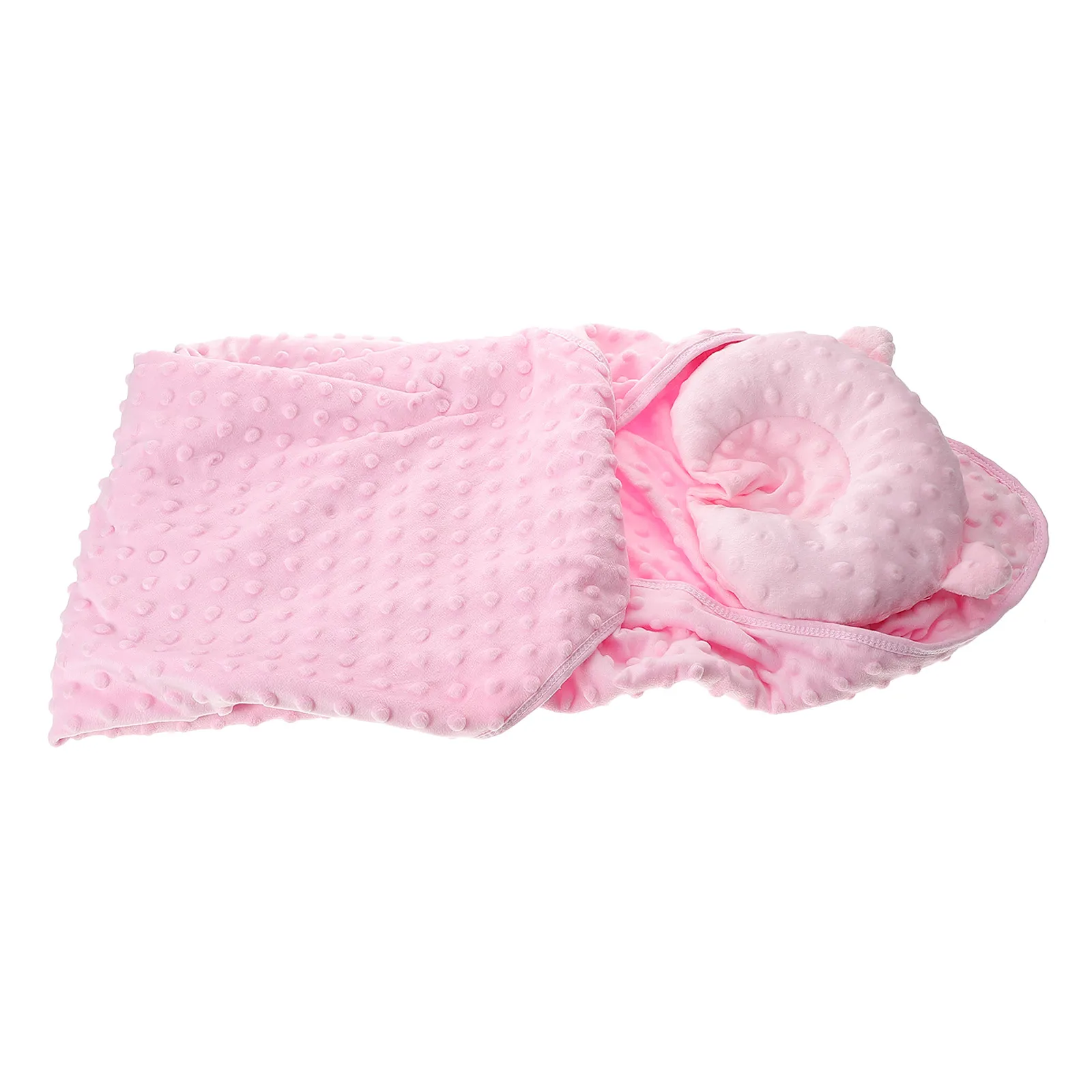 

Beanie Velvet Baby Kids Blanket Dotted Soft Fleece Newborn Swaddle Throw GenderNeutral Adorable Design Sturdy Craftsmanship