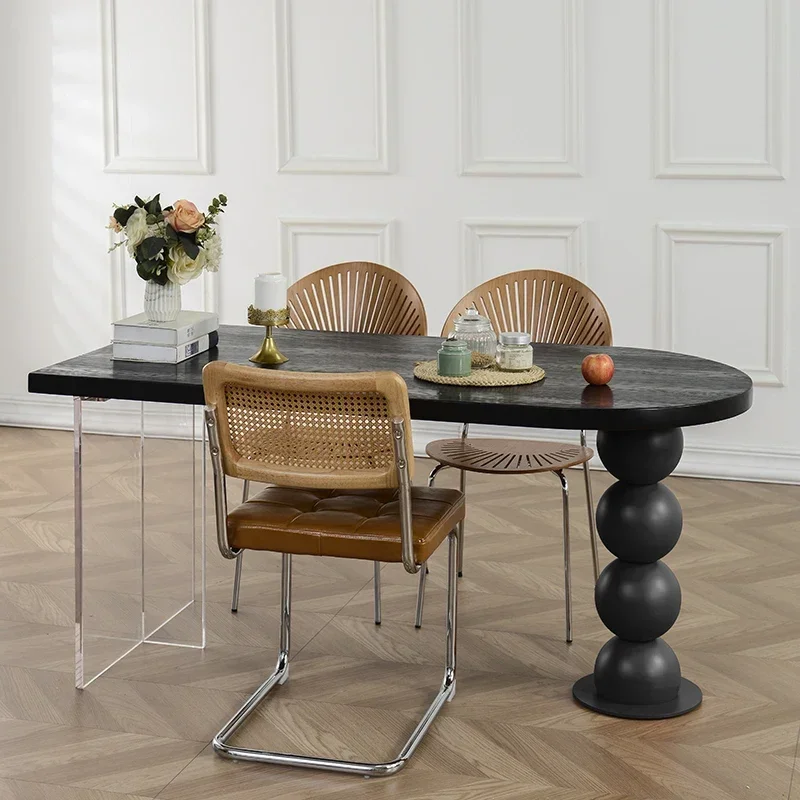 Wood Desk Dining Table Study Nordic Dressing Hallway Dining Table Wall Balcony Makeup Corner Writing Muebles Home Furniture