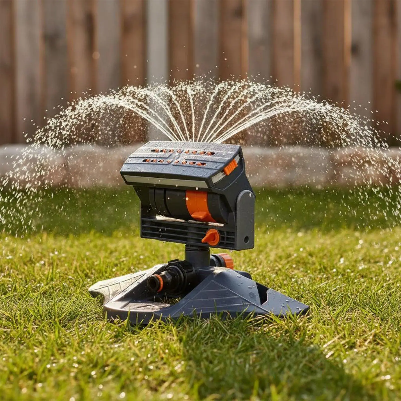 Automatic Turret Sprinkler Large Area Coverage Garden Water Sprinkler Material Lawn Care Equipment