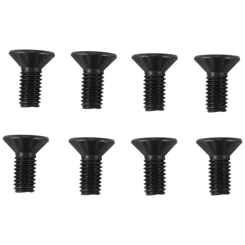8Pcs Bike Lock Shoe Cleat Mounting Screw for SPD Self-Locking Pedal Lock Steel Black-DTB1