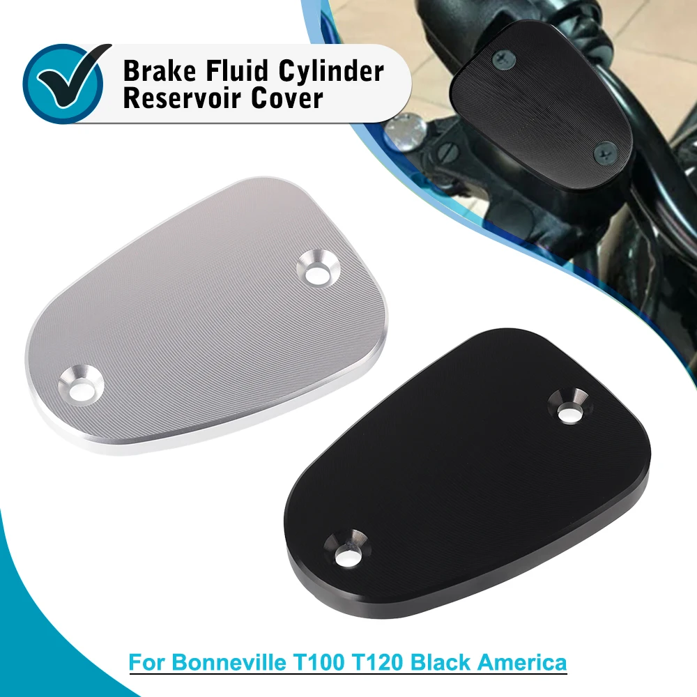 

For Bonneville T100/T120/T120 Black Thruxton 1200 2016-2024 Motorcycle Accessories Rear Brake Cylinder Fluid Reservoir Cap Cover