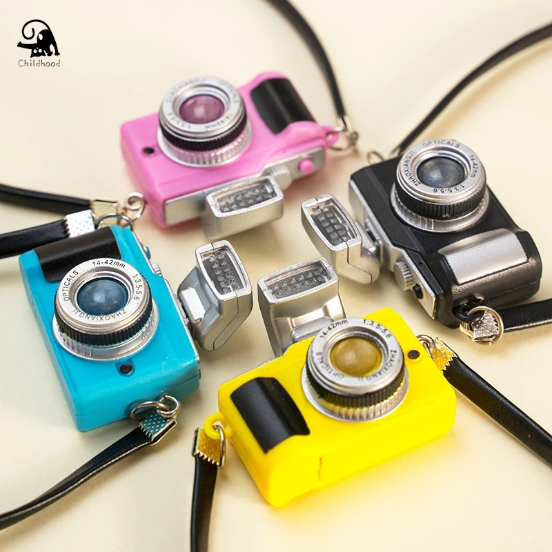 1Pc Dollhouse Miniature Retro Mini Doll Accessories Digital Camera Dollhouse Miniature Decoration Toy For Children Gift