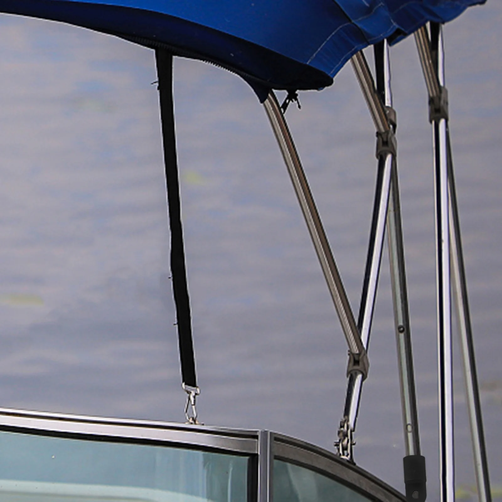 2 قطعة غطاء الأكمام المنزلق النايلون الأجهزة البحرية نهاية العين ل بيميني العلوي استبدال أجزاء يخت كاياك الزورق قارب ملحق