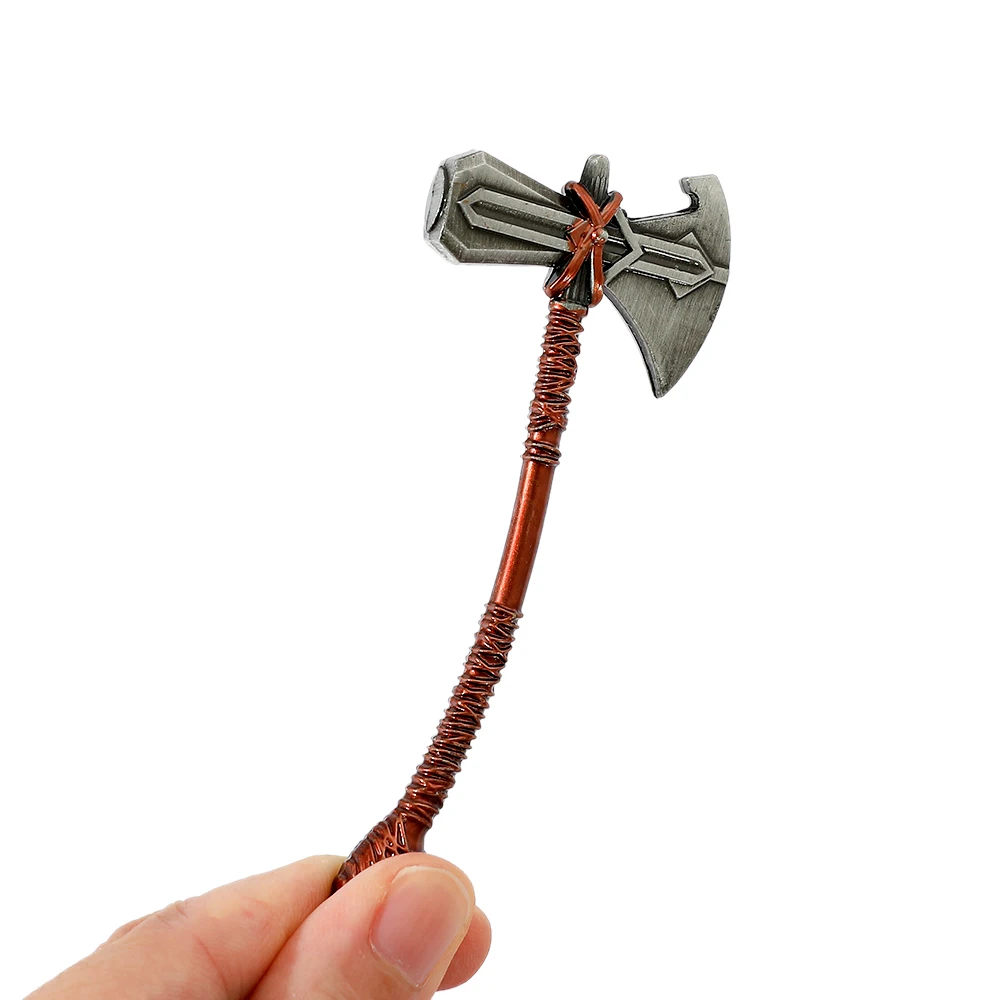 Disney Marvel Avengers 4 Infinity War Weapons Stormbreaker Keychains Thor Axe Key Ring Pendant Metal Trinkets Fans Gift