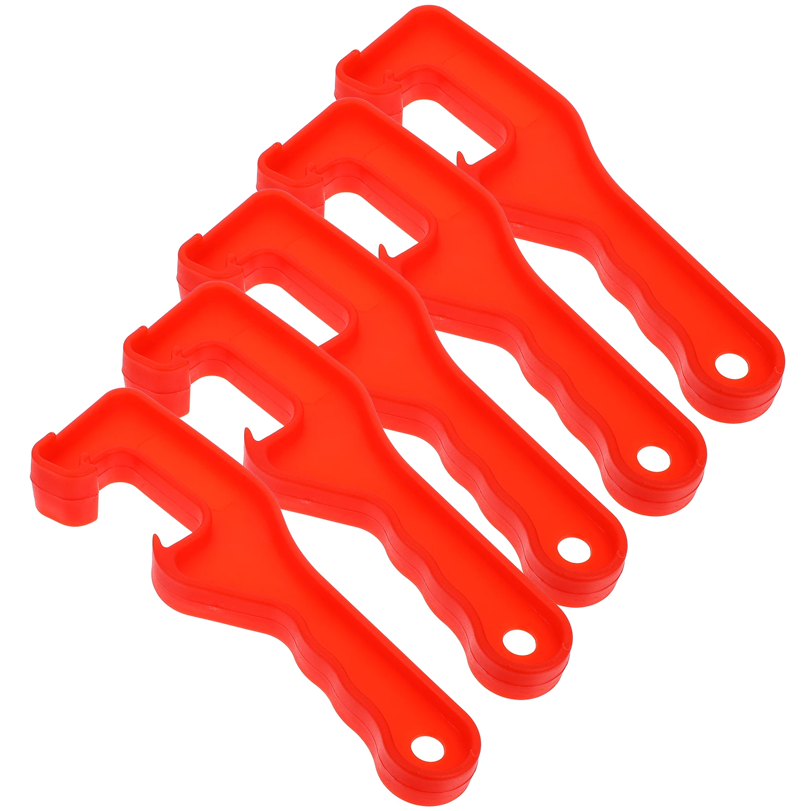 

5 Pcs Heavy Duty Bucket Opener Plastic Lid Remover Multifunctional Paint Can Tool Red Gallon Container Openers Sturdy Durability