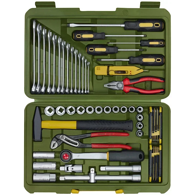 Portable 220vCar Repair Kit Repair Socket Ratchet Wrench With Vehicle Tool Kit Mechanic Tools