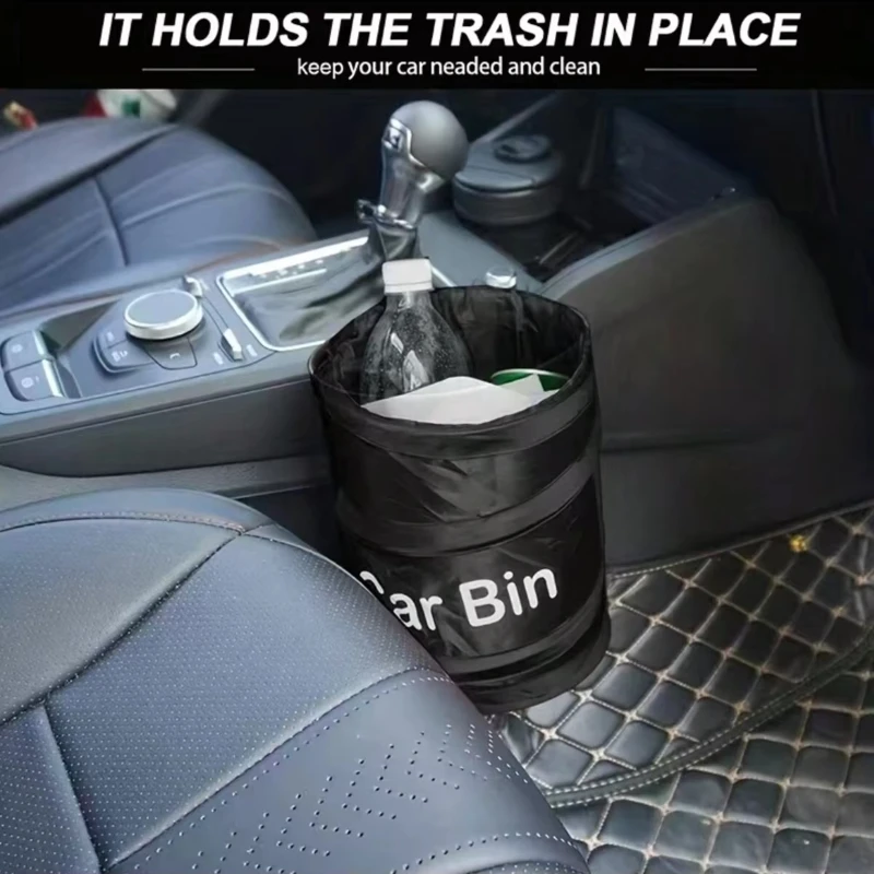 

1/2 шт. складной автомобильный мусорный бак большой емкости с крепежной лентой складной мусорный бак для установки автомобиля держатель для мусора