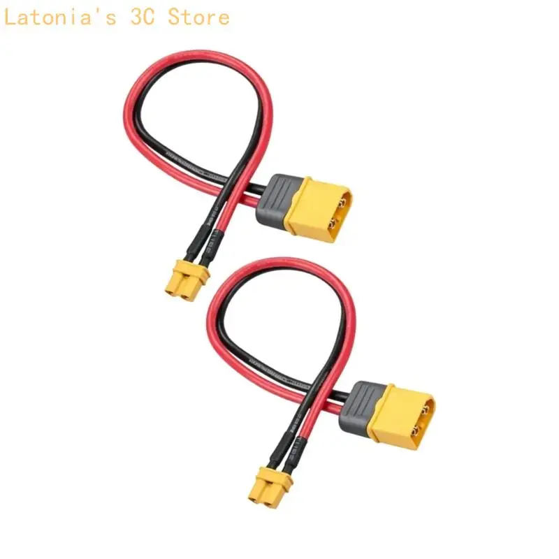 XT60H to XT30U Battery Conversion Cable with PA66 Housings and Silicone Wire X3UB
