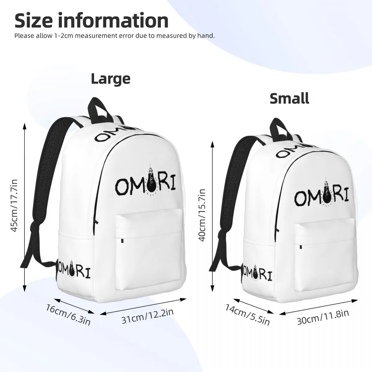 Omori Game Fans Rugzak Voor Mannen Vrouwen Cool Student Business Daypack Laptop Computer Schoudertas Cadeau