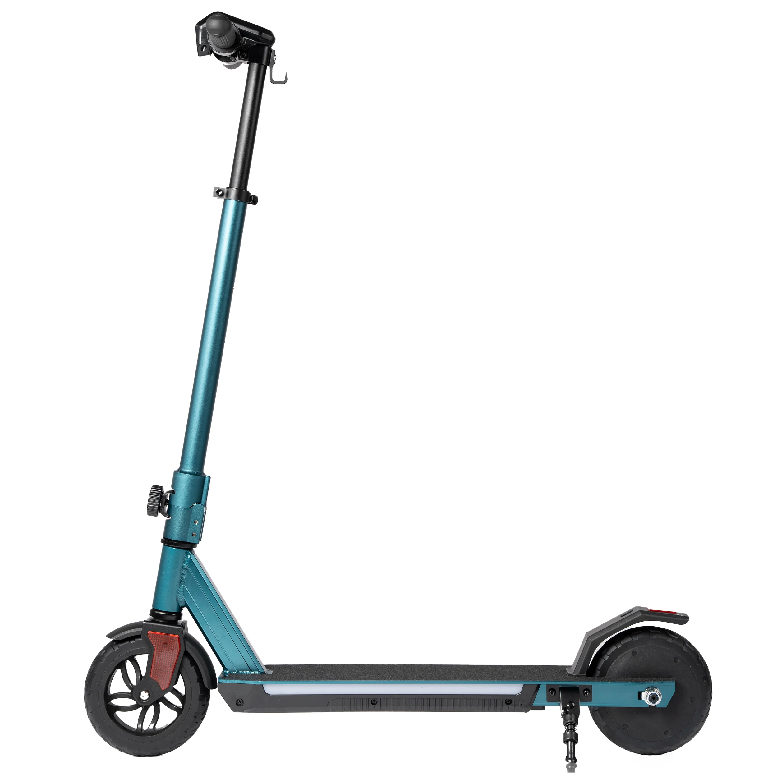 Patinete Eléctrico para Niños de 2 Ruedas, E-Scooter Infantil con Autonomía de 12-14KM, Altura de Manillar Ajustable, Luces LED en las Ruedas, Marcha Lenta Segura