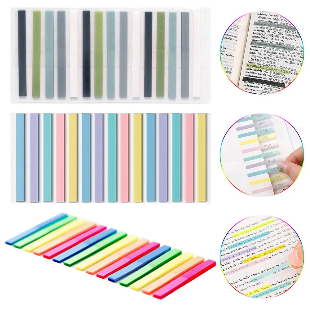 Gift Children Fluorescent Transparent Sticky Note Color Stickers Index Tabs