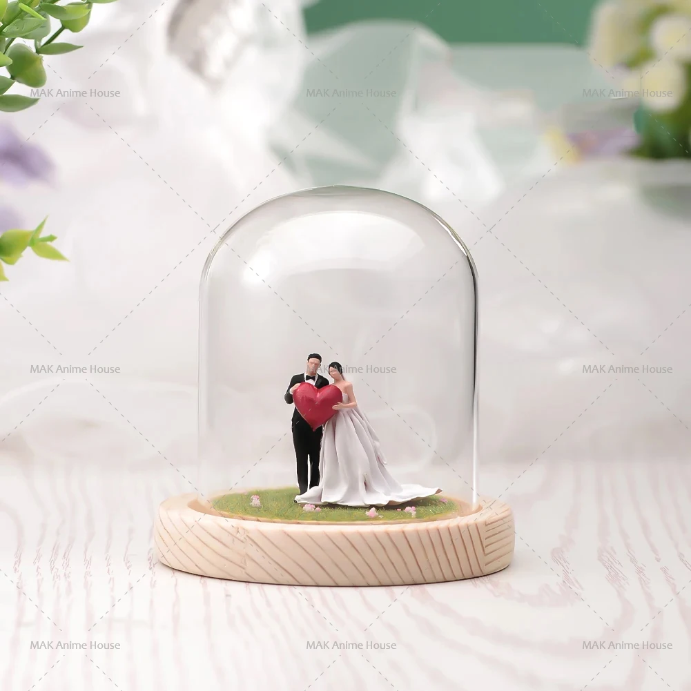 미니어처 수제 1/64 1/43 1/87, 커플 웨딩 홈 장식, 디오라마 피규어 모델, 창의적인 사진, 결혼 선물