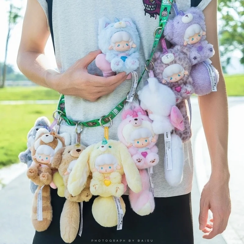 Zabawka Vinyl Plush Blind Box z serii Roll Sheep Gyun Big Tailed Critter Crew, uroczy pluszowy wisiorek, ozdoba, modne gadżety dla uczniów, zabawki, prezent